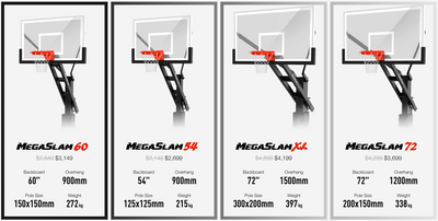 MegaSlam Height-Adjustable Hoops